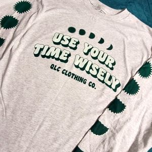QLC Moon Phase, Use your Time Wisely Long Sleeve- medium